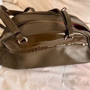 Bridas Brown Bag with Gold Accents